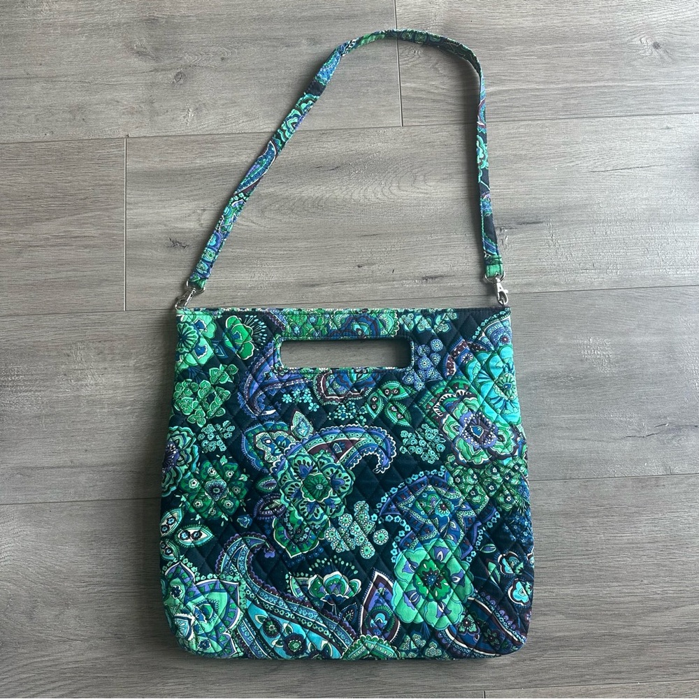EUC Vera Bradley tote/purse - blue, green, purple